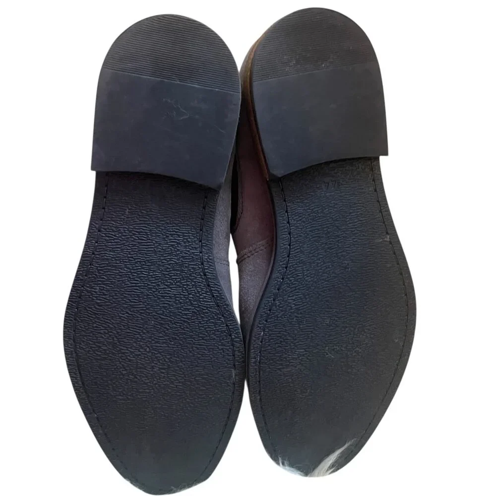Men`s Suede Chelsea Boots Gray Ankle Hanson Slip on Size 11 by Joseph Abboud‎